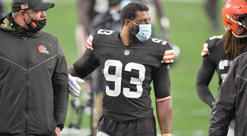 Cleveland Browns Coronavirus List – Five Players Out of Sunday Game